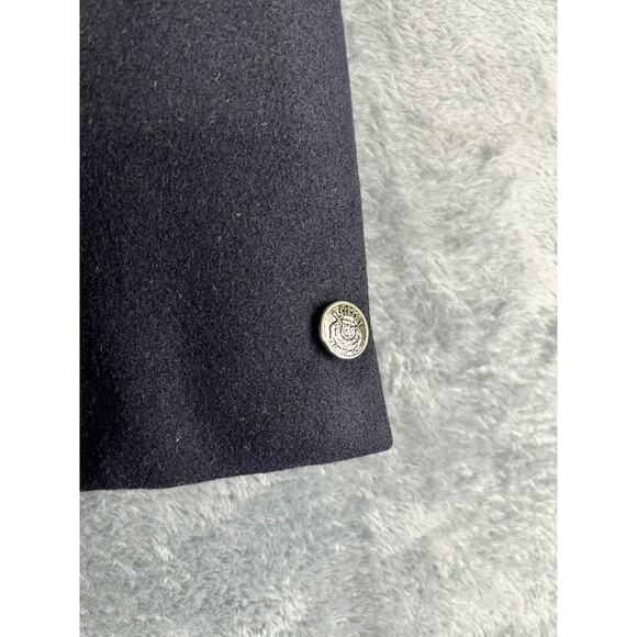 VTG Men's Black Petrocelli Alexandre Oxford London Wool Blazer Size 46R EXC - Picture 9 of 13